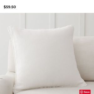 Pottery Barn Willa Textured Fringe Pillow (2)